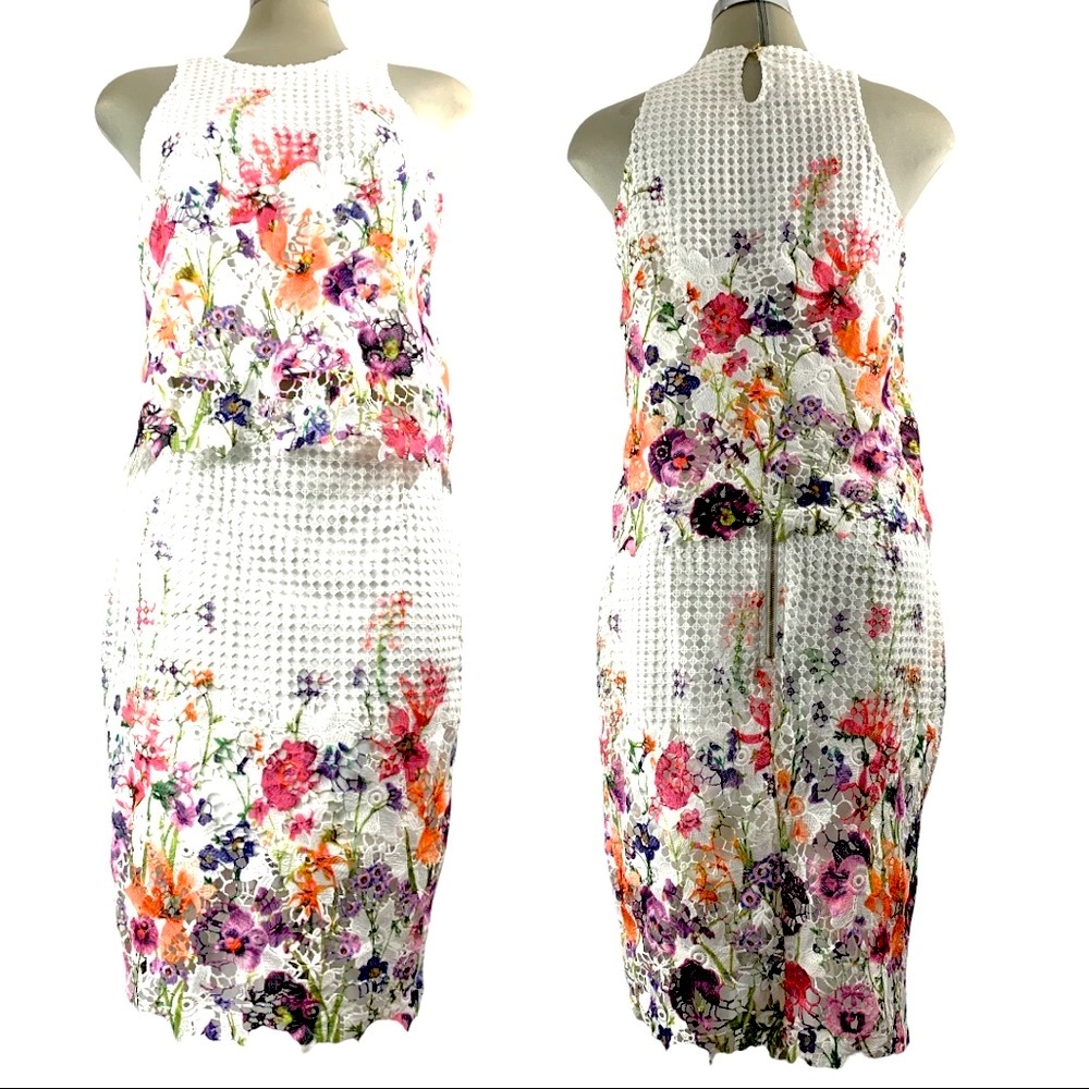 Design Recipe White Floral Multicolor Two Pieces